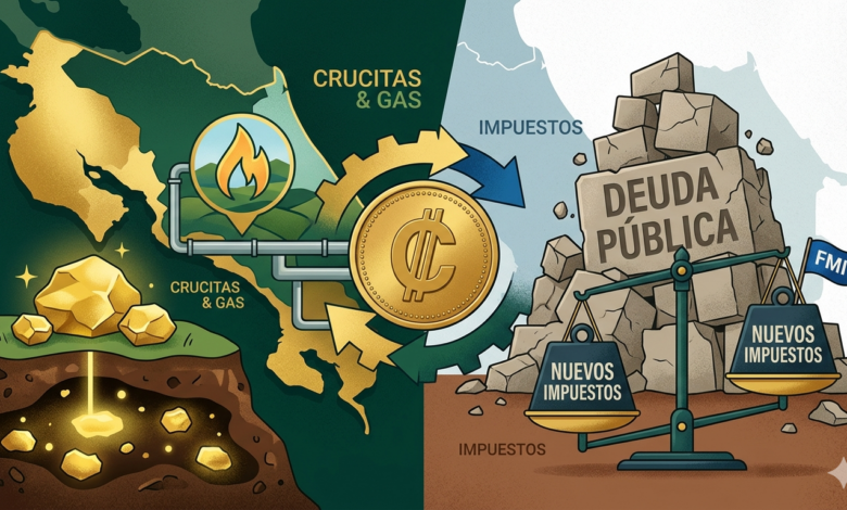 Crucitas Oro o Gas Natural vs Nuevos Impuestos en Costa Rica